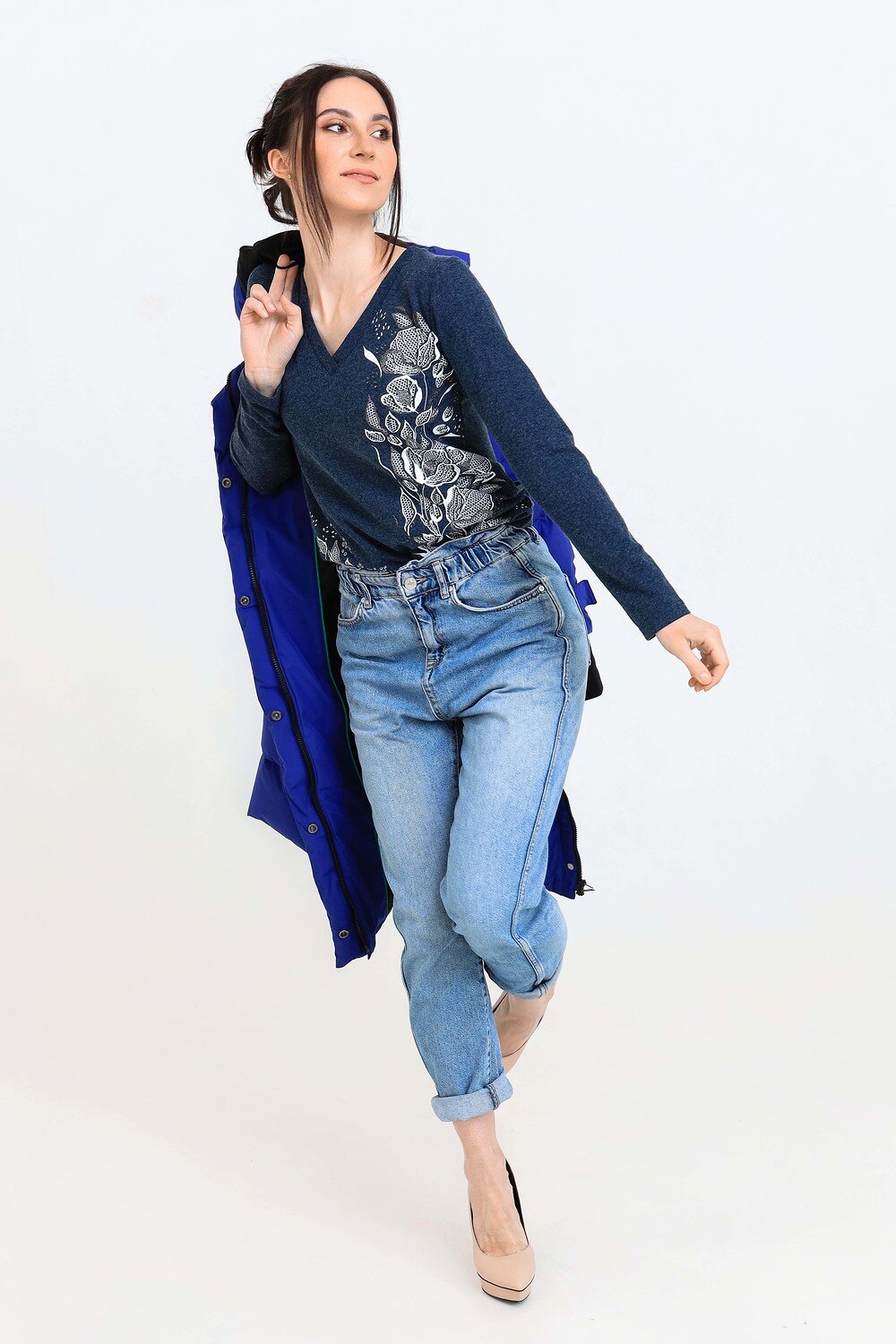 Натали Джемпер 355137 Джемпер Чезари синий