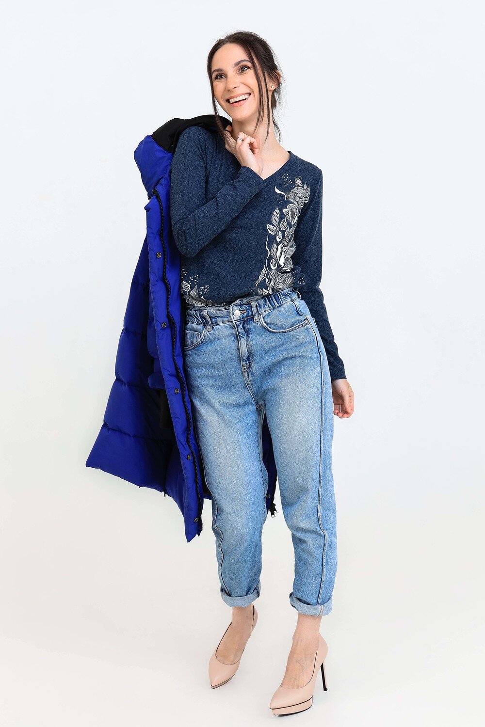 Натали Джемпер 355137 Джемпер Чезари синий