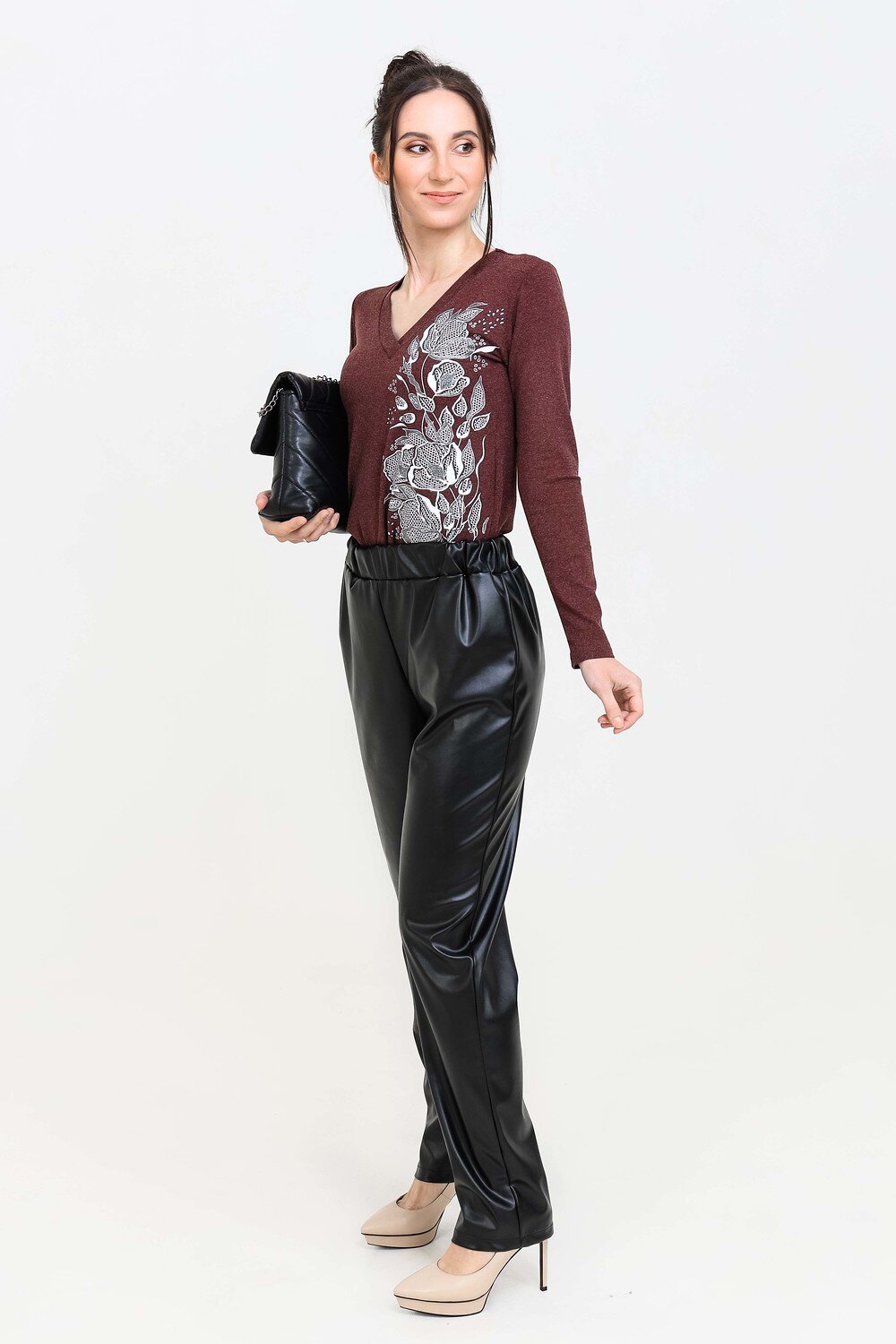 Натали Джемпер 355143 Джемпер Чезари бордо