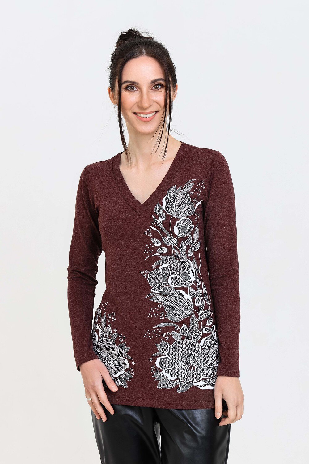 Натали Джемпер 355143 Джемпер Чезари бордо