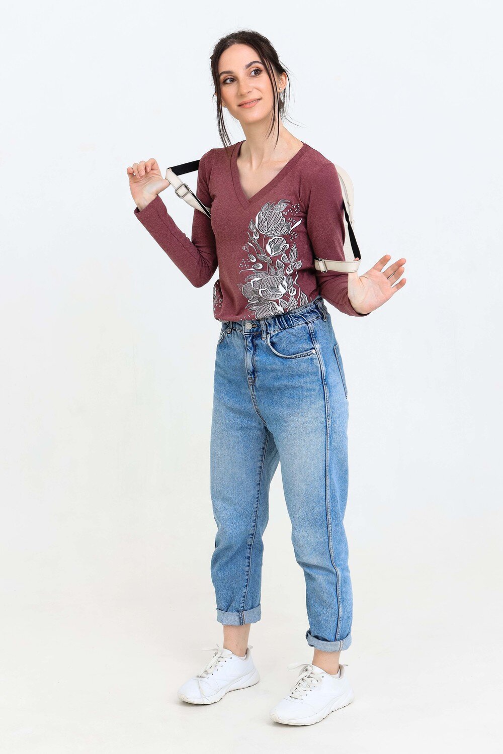 Натали Джемпер 355150 Джемпер Чезари сухая роза