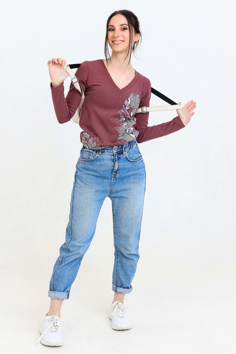 Натали Джемпер 355150 Джемпер Чезари сухая роза