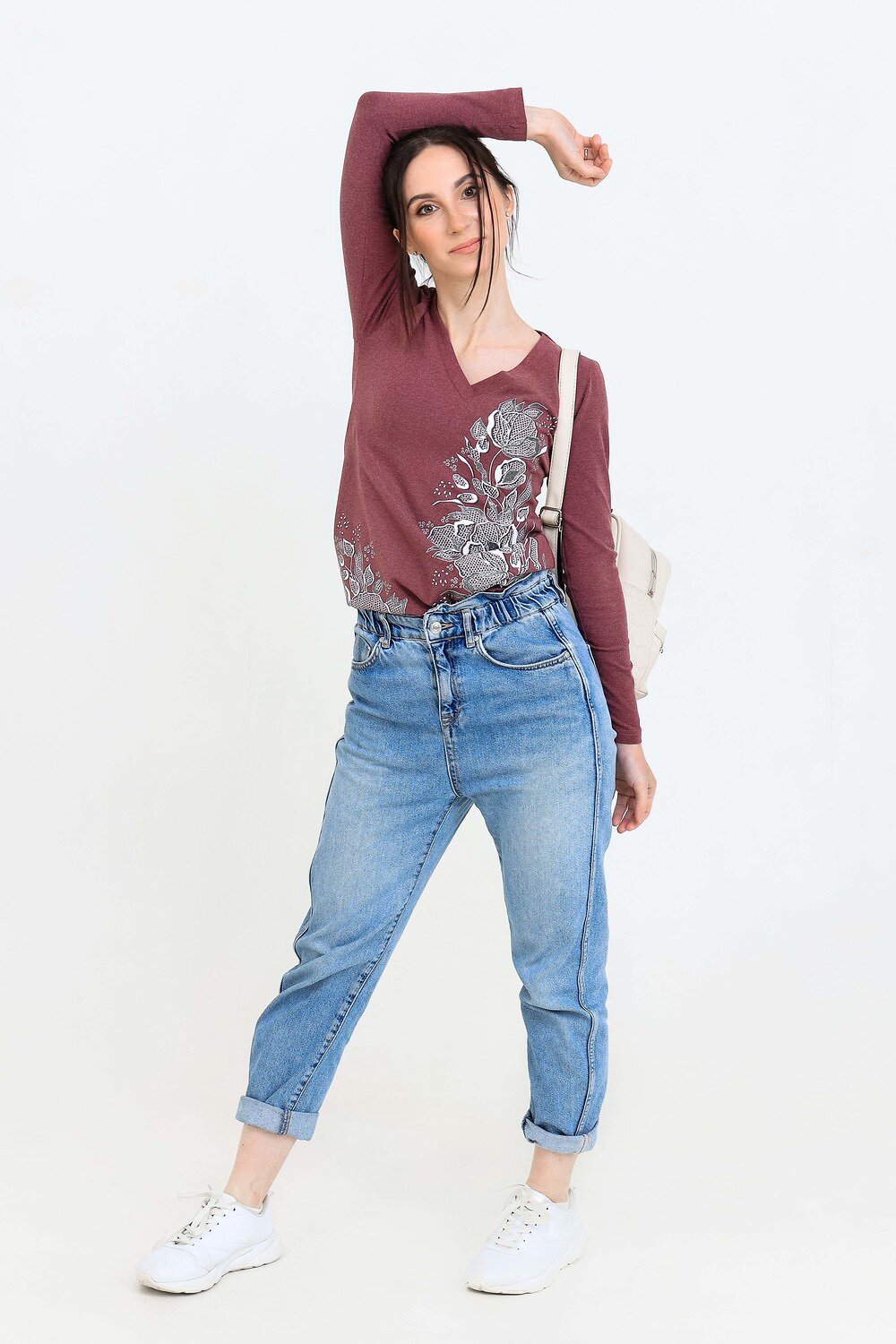 Натали Джемпер 355150 Джемпер Чезари сухая роза