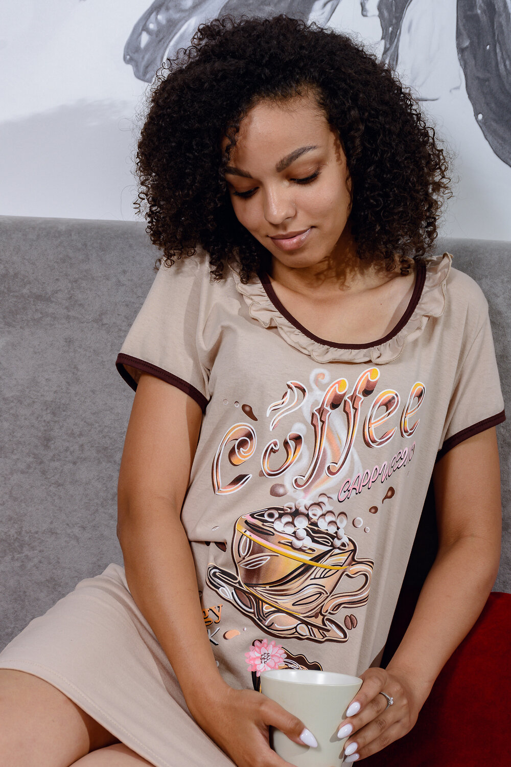 Натали Сорочка 355811 Сорочка Кофе какао