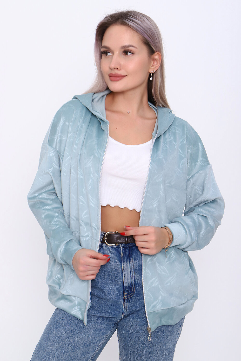 Натали Толстовка 362988 20673 зеленый