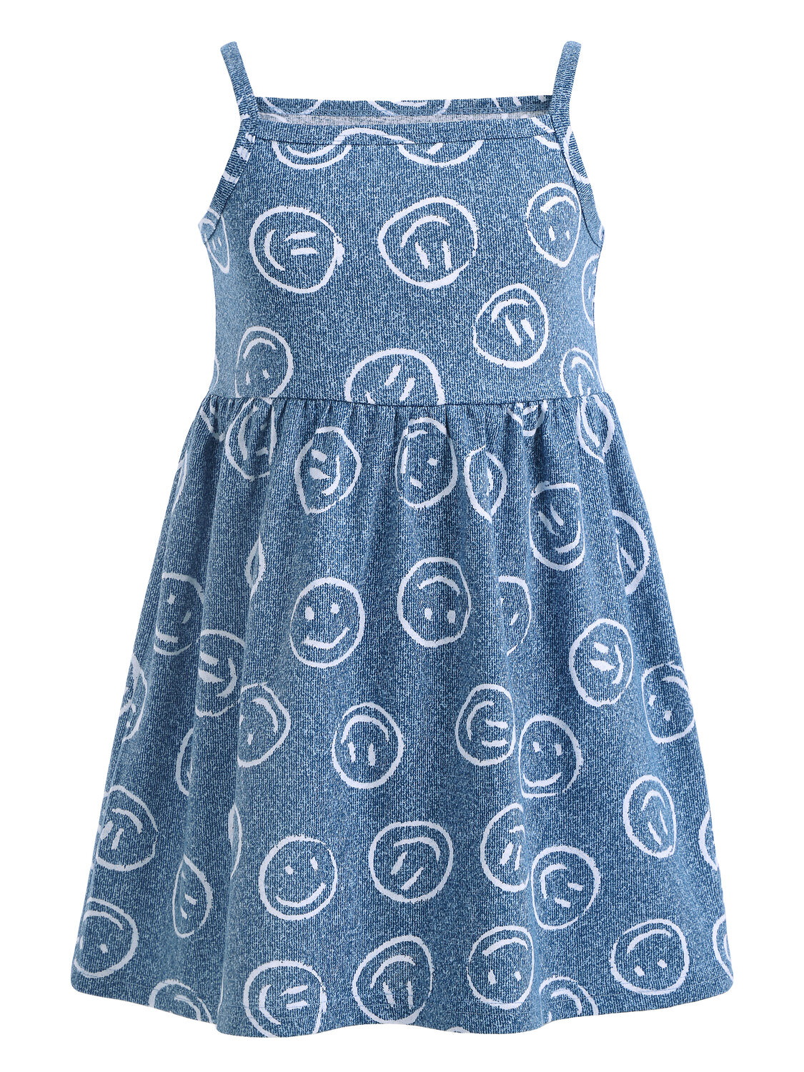 Апрель Сарафан 376706 1ДПС4407001н смайлики на джинсе