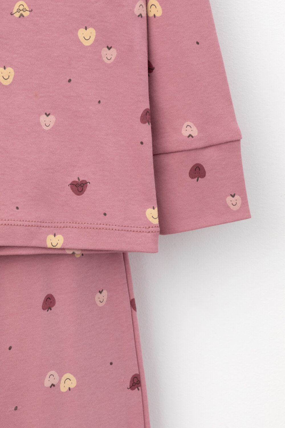 CROCKID Пижама 378337 К 1552 пепельная роза, яблочки