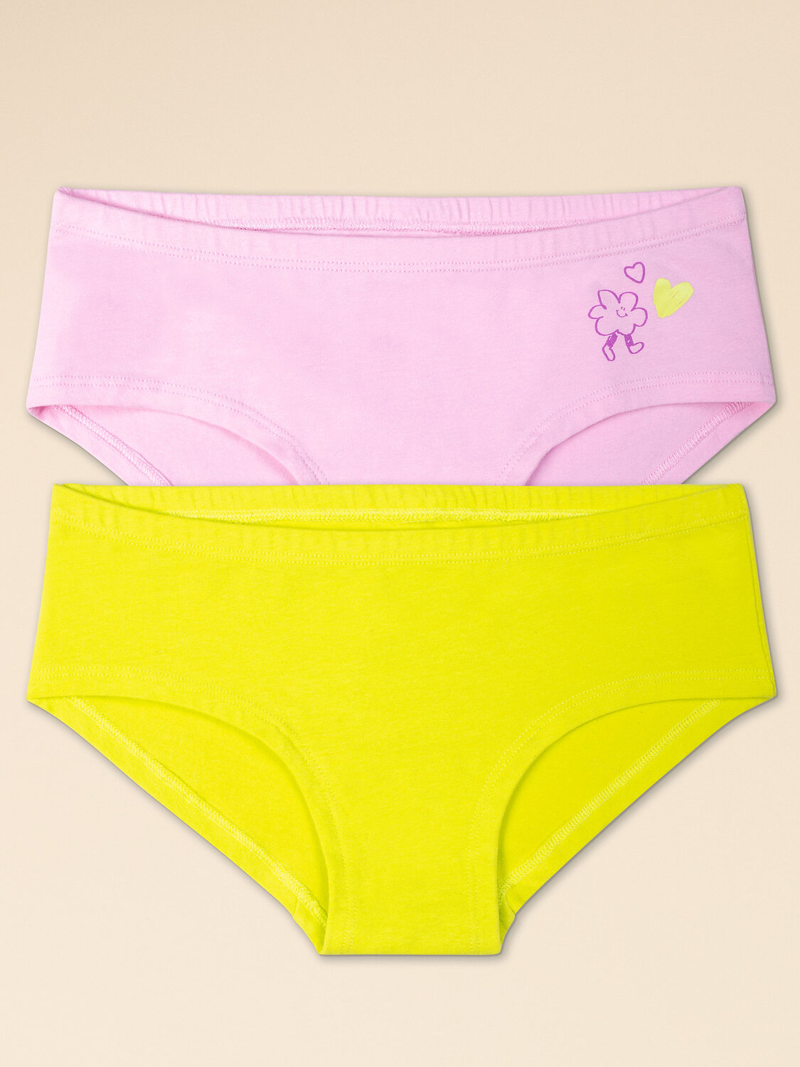 PELICAN Трусы 382848 GUHB3353/1(2) Розовый/лаймовый