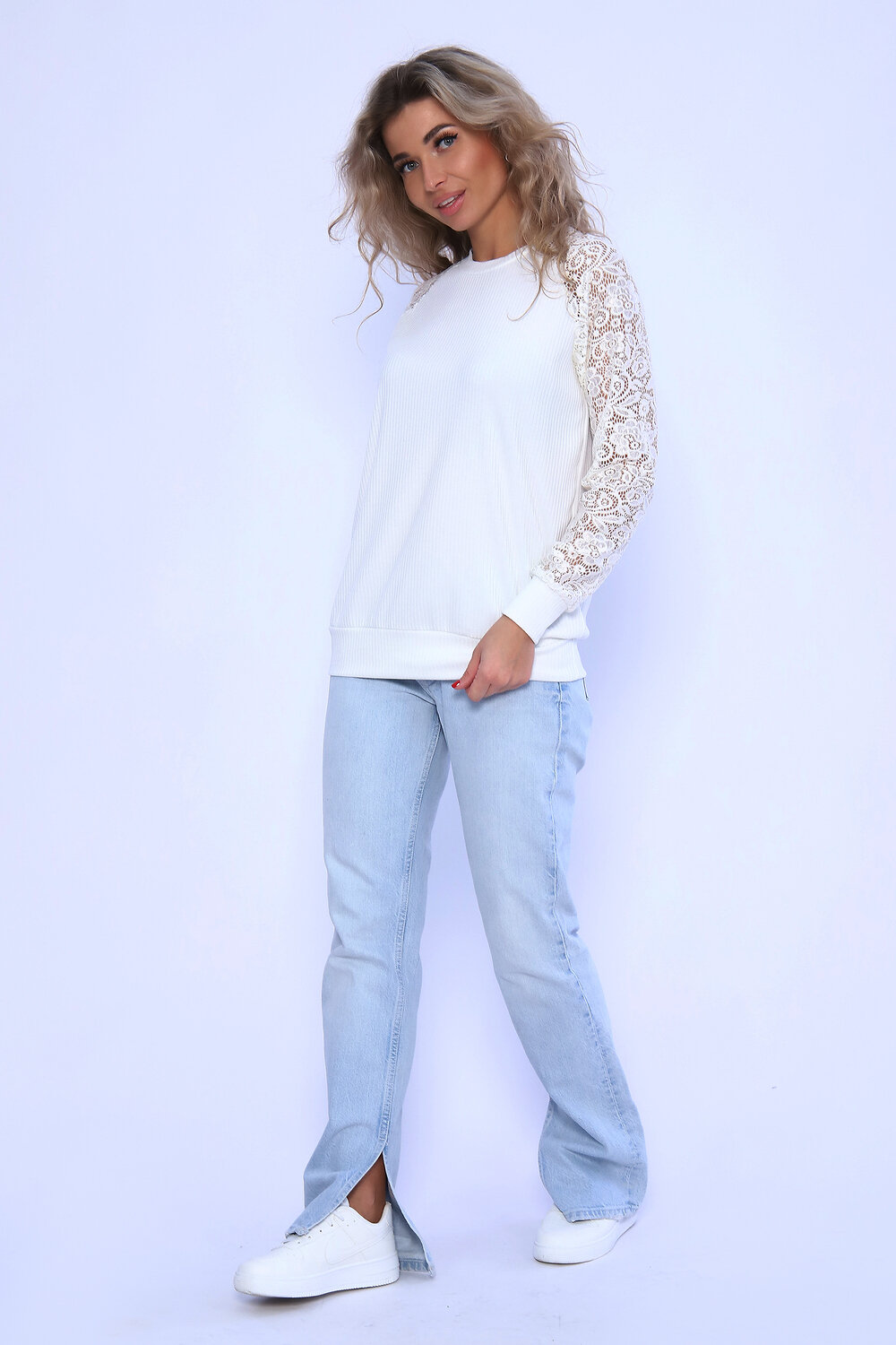 Натали Джемпер 383940 78540 молочный