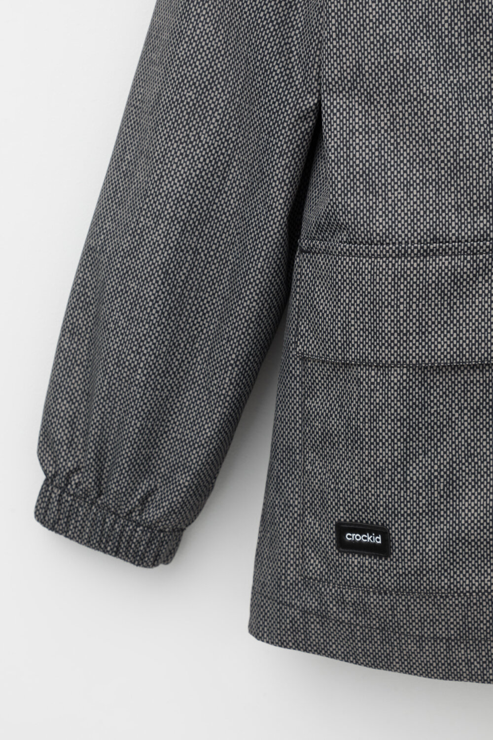 CROCKID Куртка 384105 ВК 30138/н/1 ГР серо-коричневый, текстура ткани