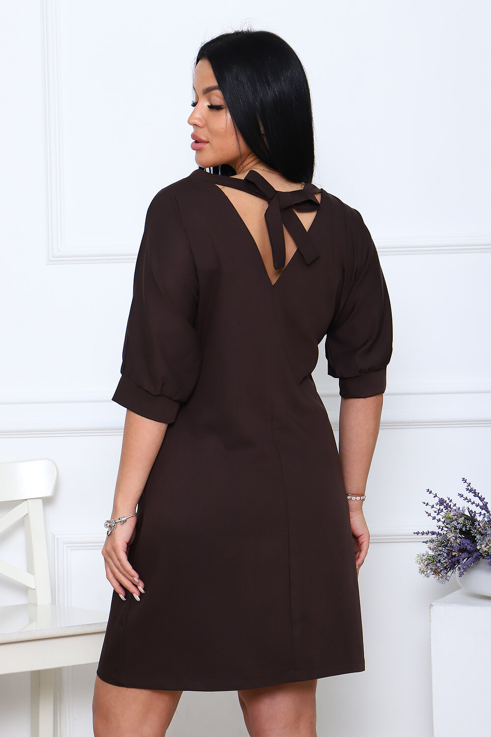 Натали Платье 384200 20663 темный шоколад