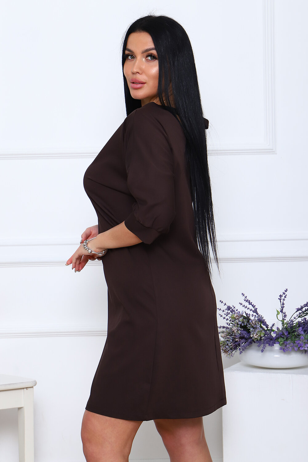 Натали Платье 384200 20663 темный шоколад