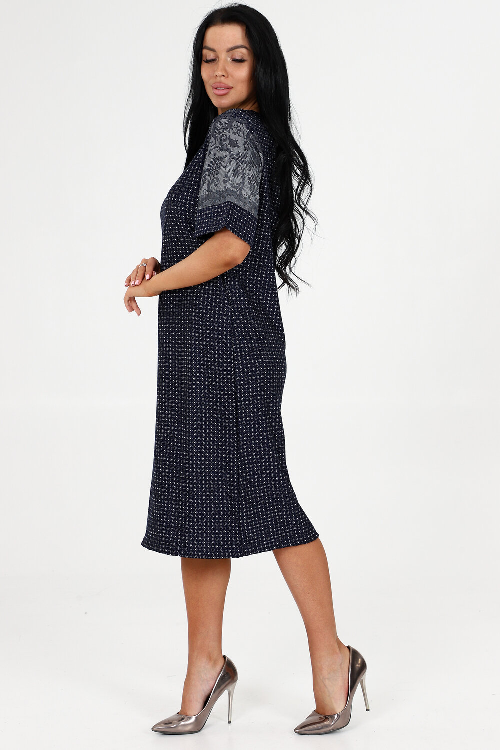 Натали Платье 384226 52255 темно-синий