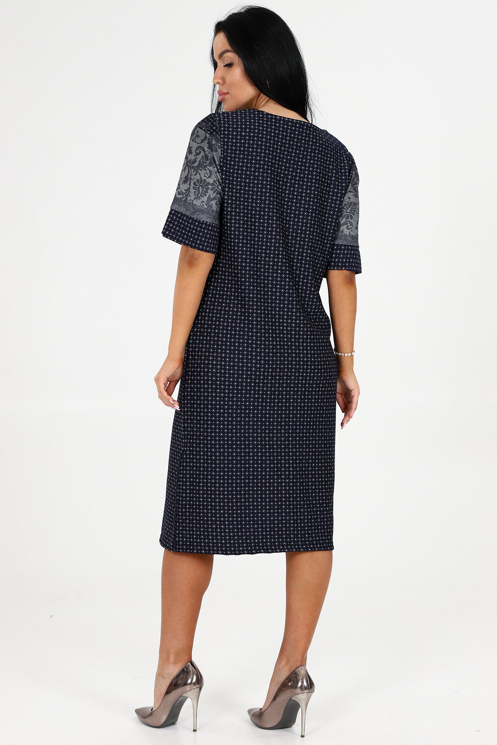 Натали Платье 384226 52255 темно-синий