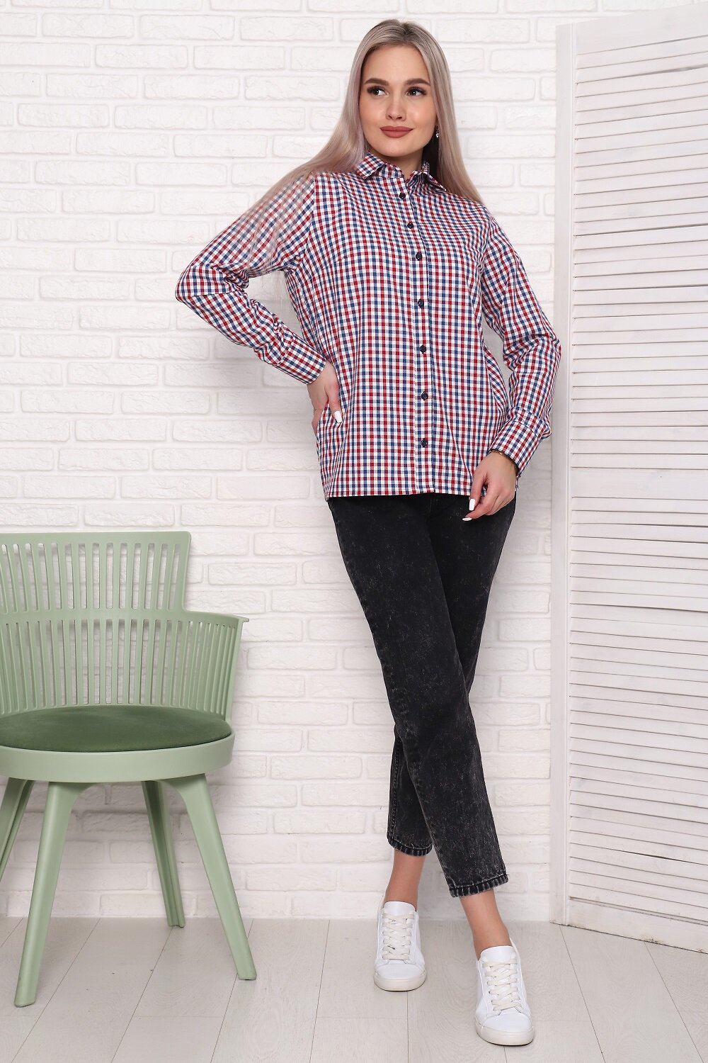 Натали Туника 387541 57064 красно-синий