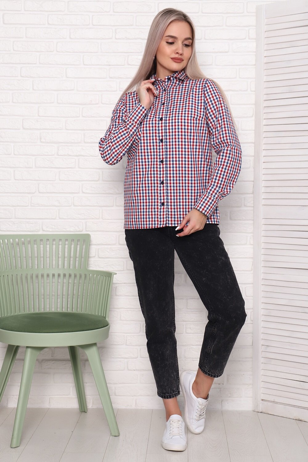 Натали Туника 387541 57064 красно-синий