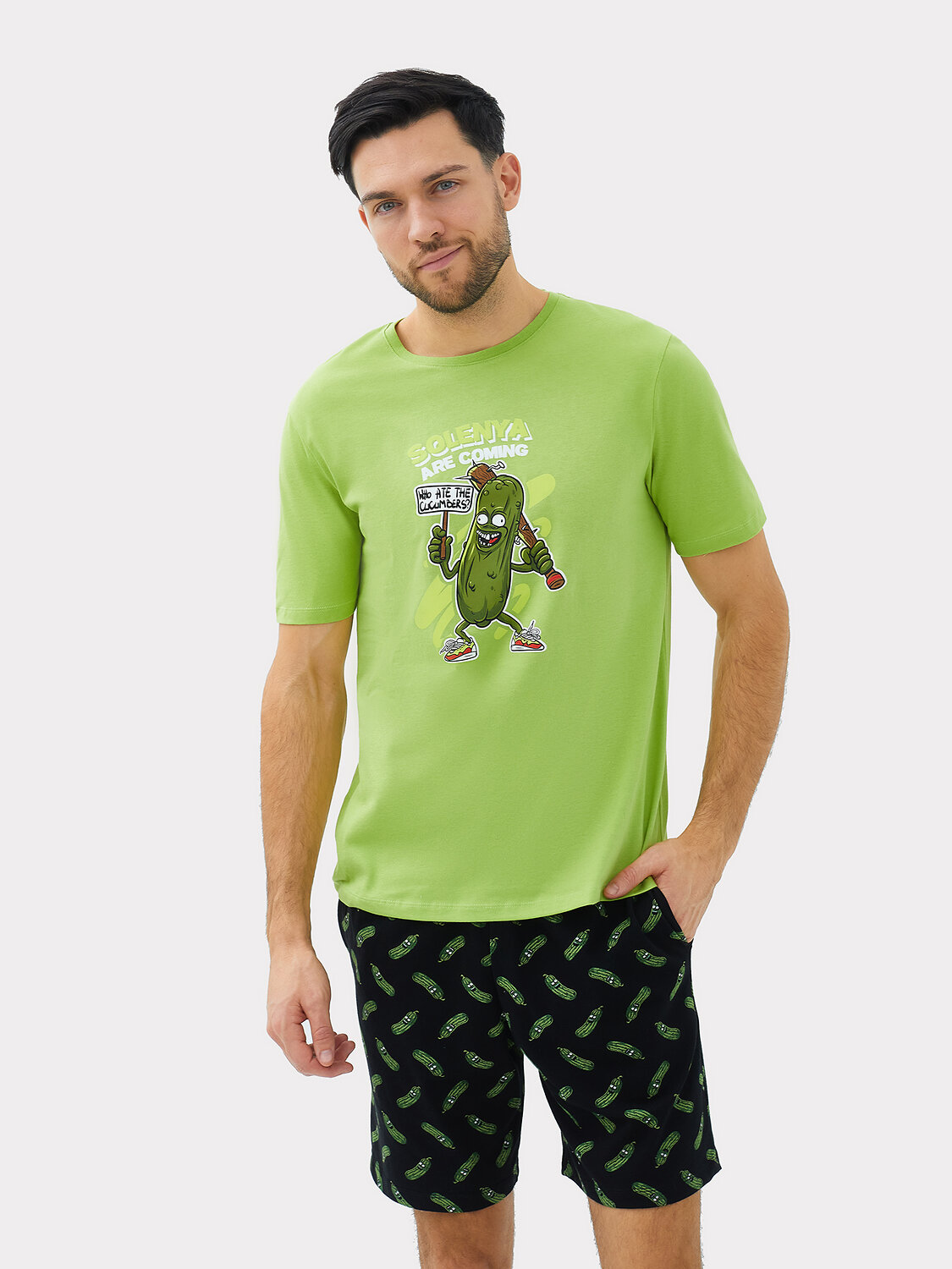 MARK FORMELLE Комплект 390226 591038 лайм +огурцы на черном