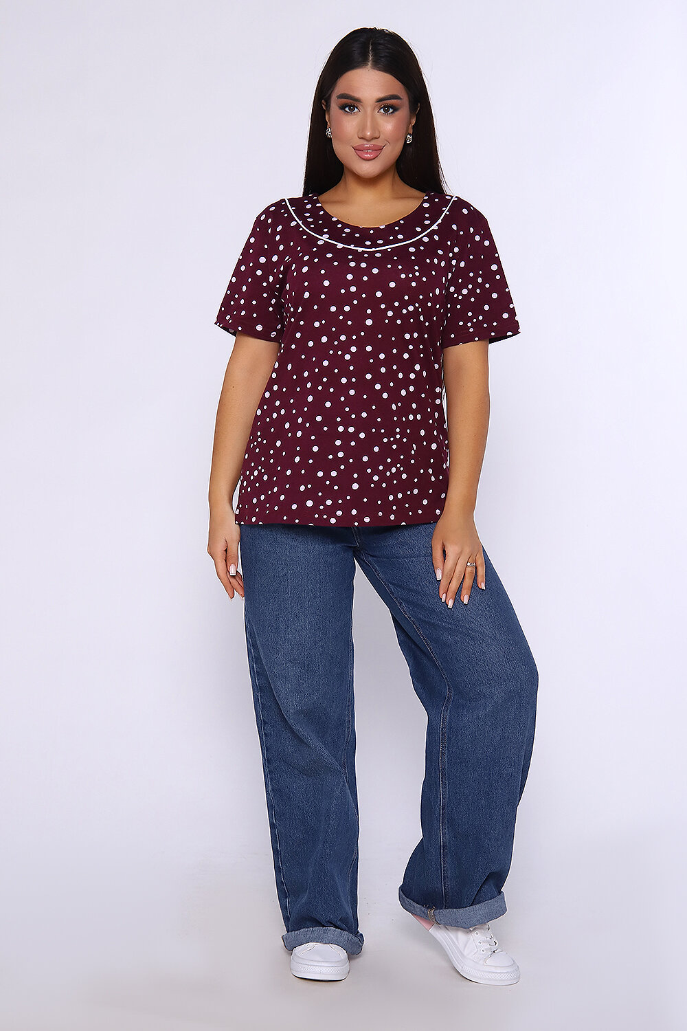 Натали Туника 392237 24281 бордовый