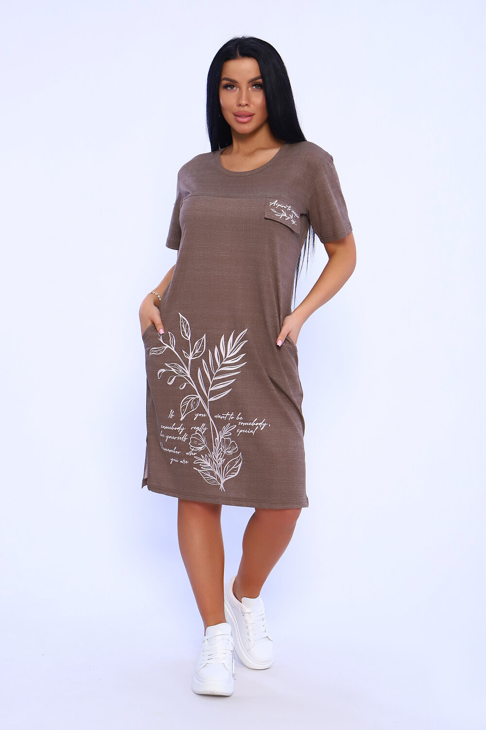 Натали Туника 392255 65056 коричневый