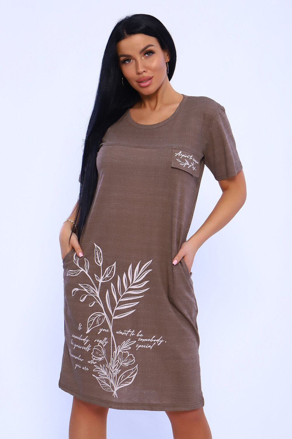 Натали Туника 392255 65056 коричневый