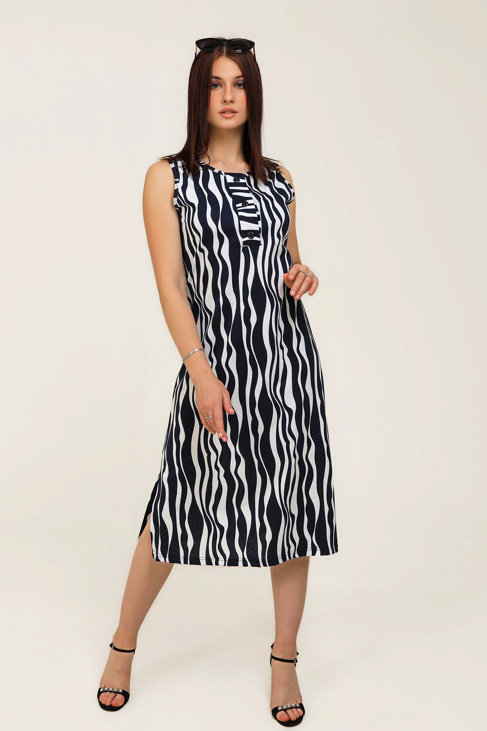 Натали Сарафан 393244 21587 синие волны