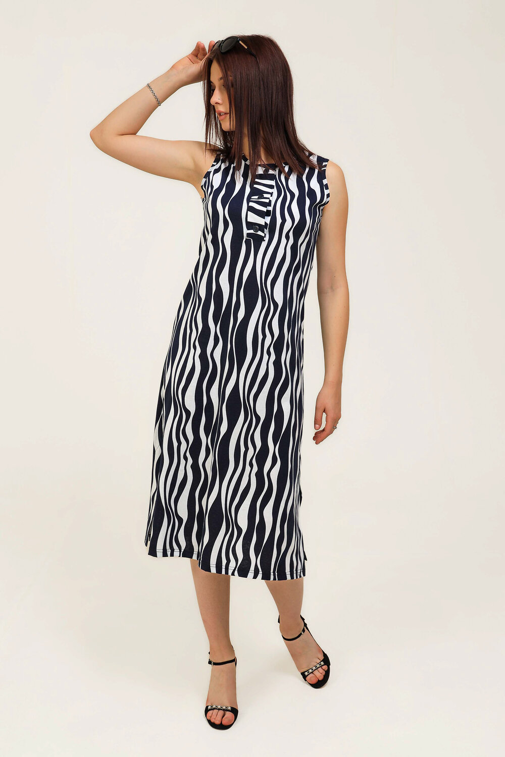 Натали Сарафан 393244 21587 синие волны