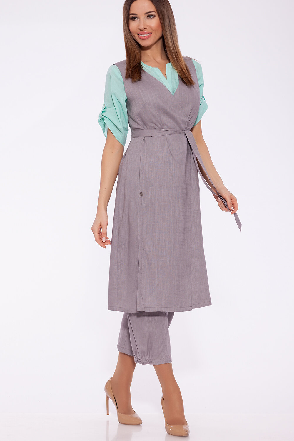 DIMMA Жилет 61931 1984 Серо-сиреневый