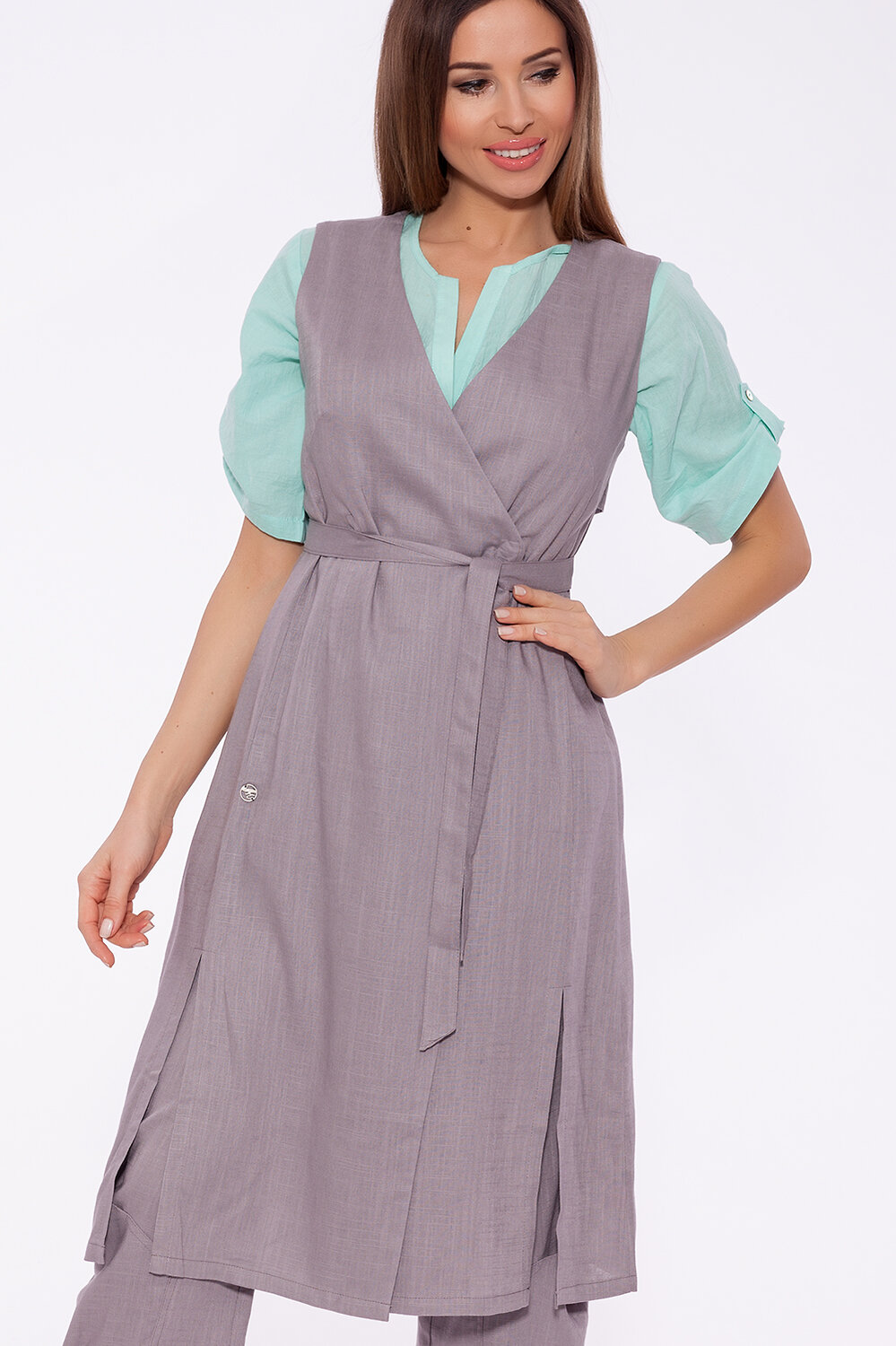 DIMMA Жилет 61931 1984 Серо-сиреневый