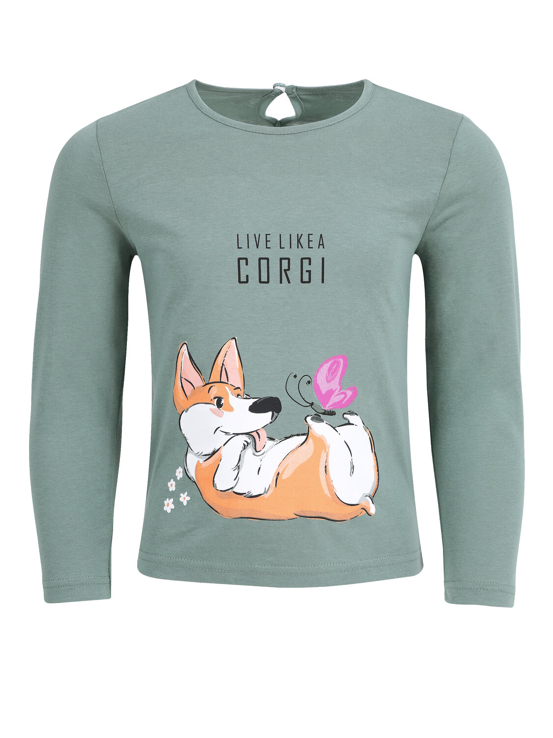 Апрель Лонгслив 396205 1ДДЛД3568001 серо-зеленый