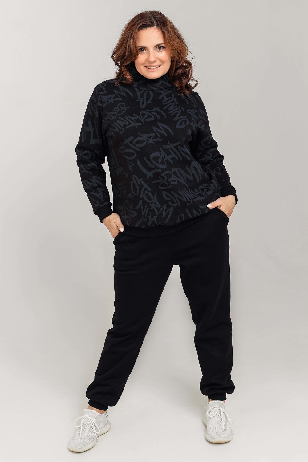 Натали Толстовка 396561 50525 черный