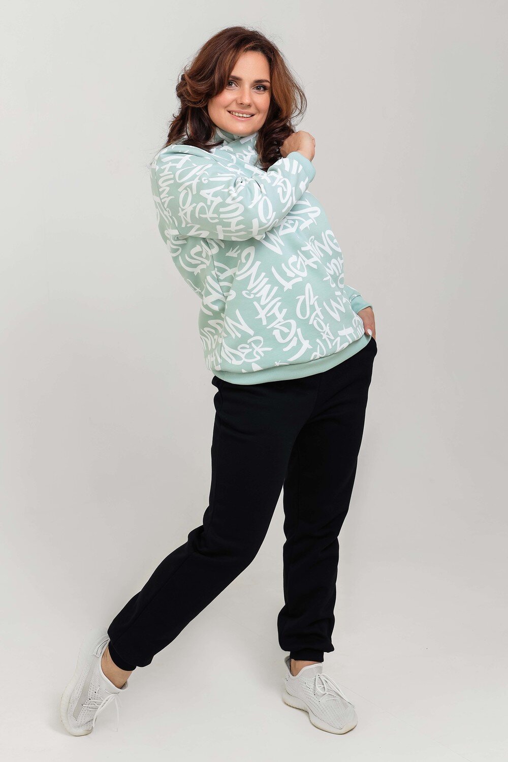 Натали Толстовка 396562 50525 фисташковый