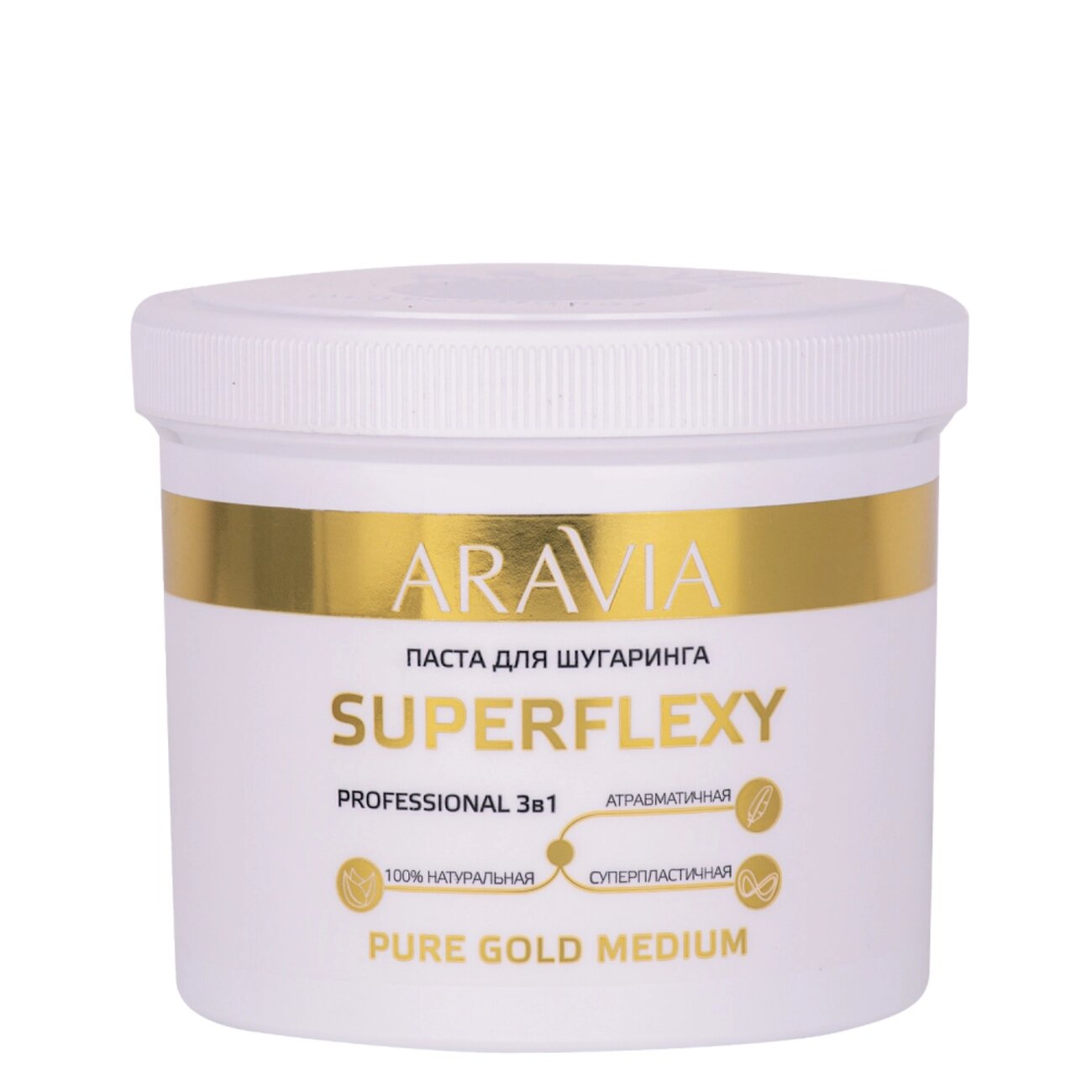 398616 Оргсбор 13% весь январь!!!!!ARAVIA Professional Паста для шугаринга SUPERFLEXY PURE GOLD, 750 г/8,