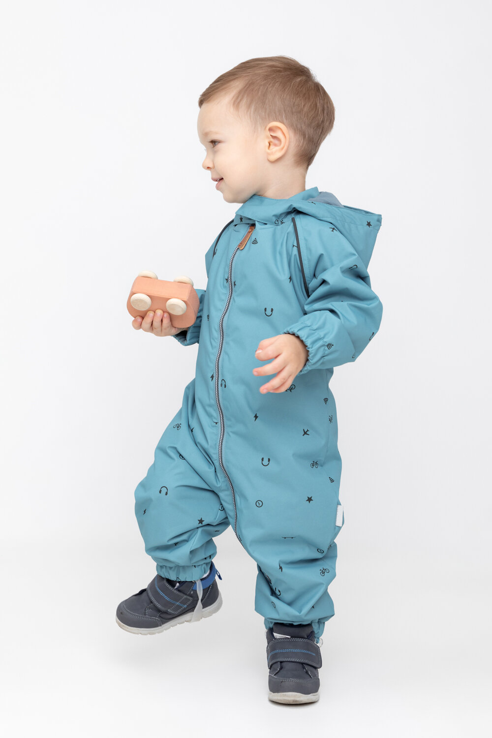 CROCKID Комбинезон 403689 ВК 60088/н/11 Ал синий, маленькие значки