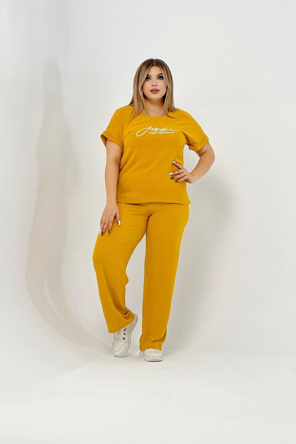 Натали Костюм 404088 52321 горчичный