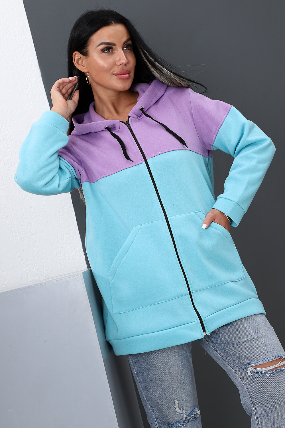 Натали Толстовка 404375 52277 голубой