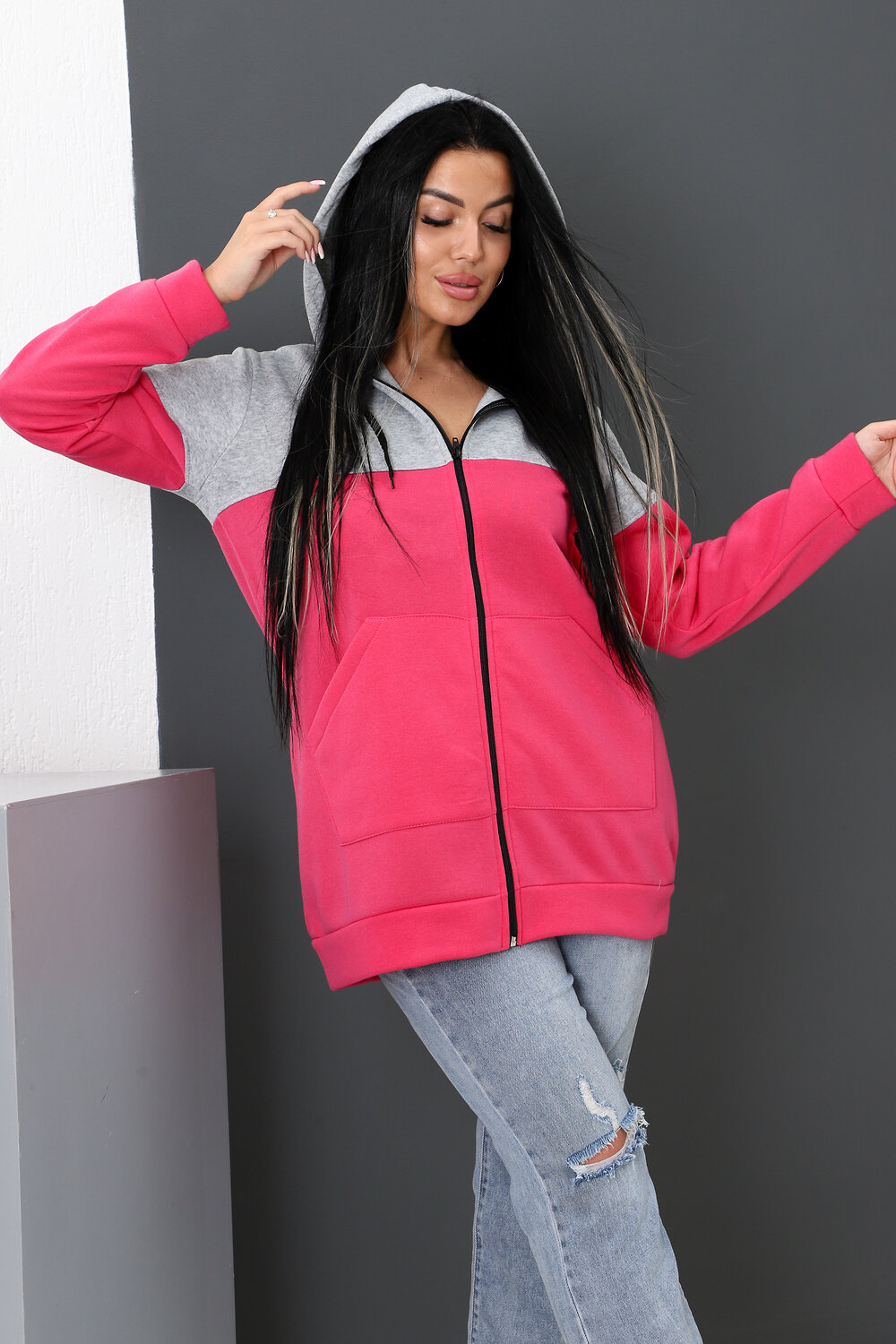 Натали Толстовка 404376 52277 розовый