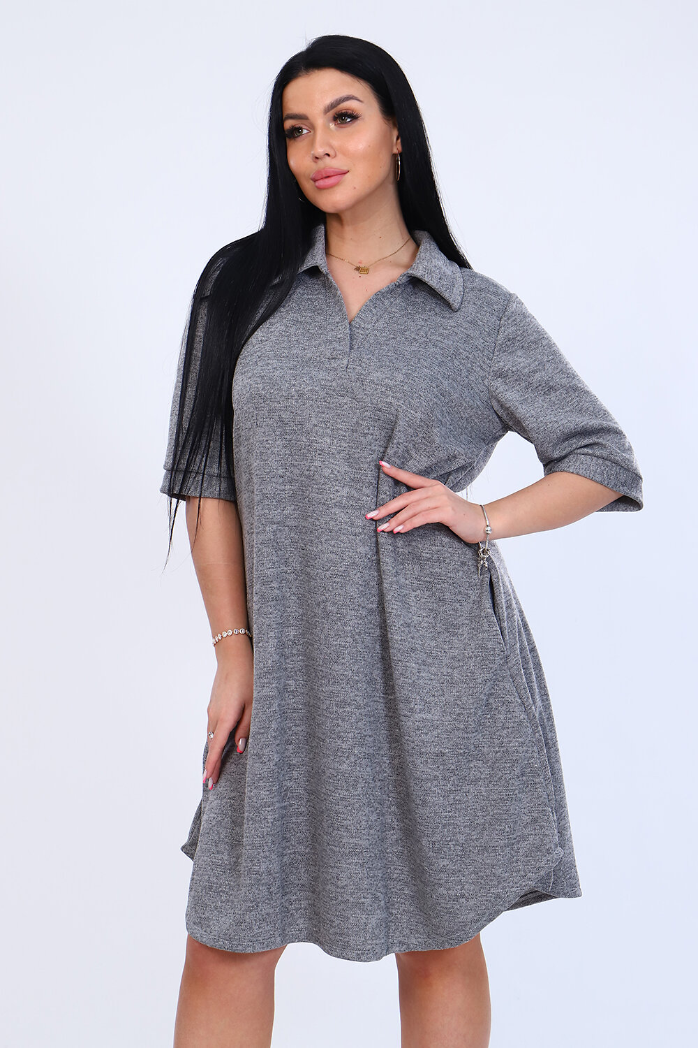 Натали Платье 405851 52266 серый