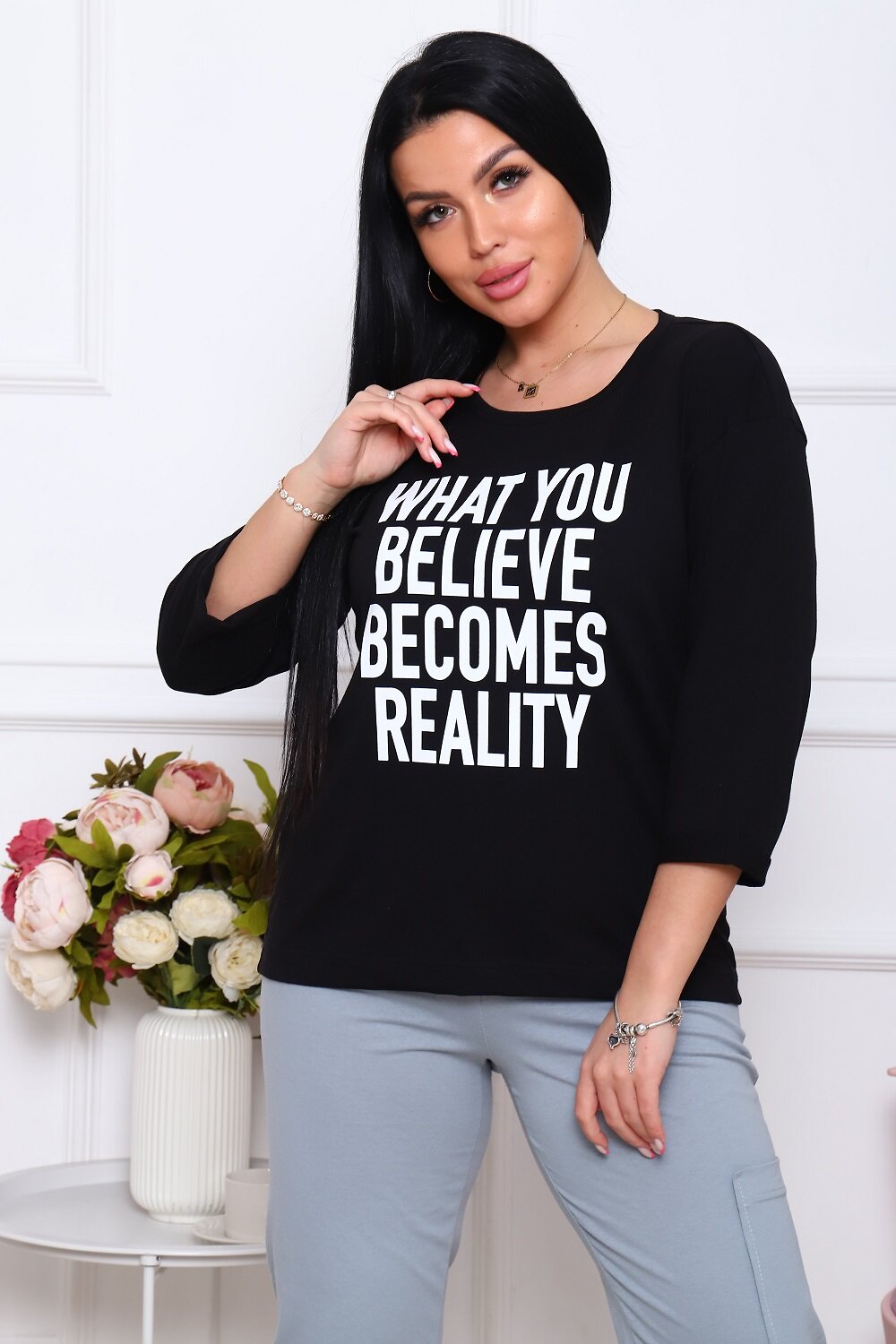 Натали Костюм 405886 57076 черный,серый