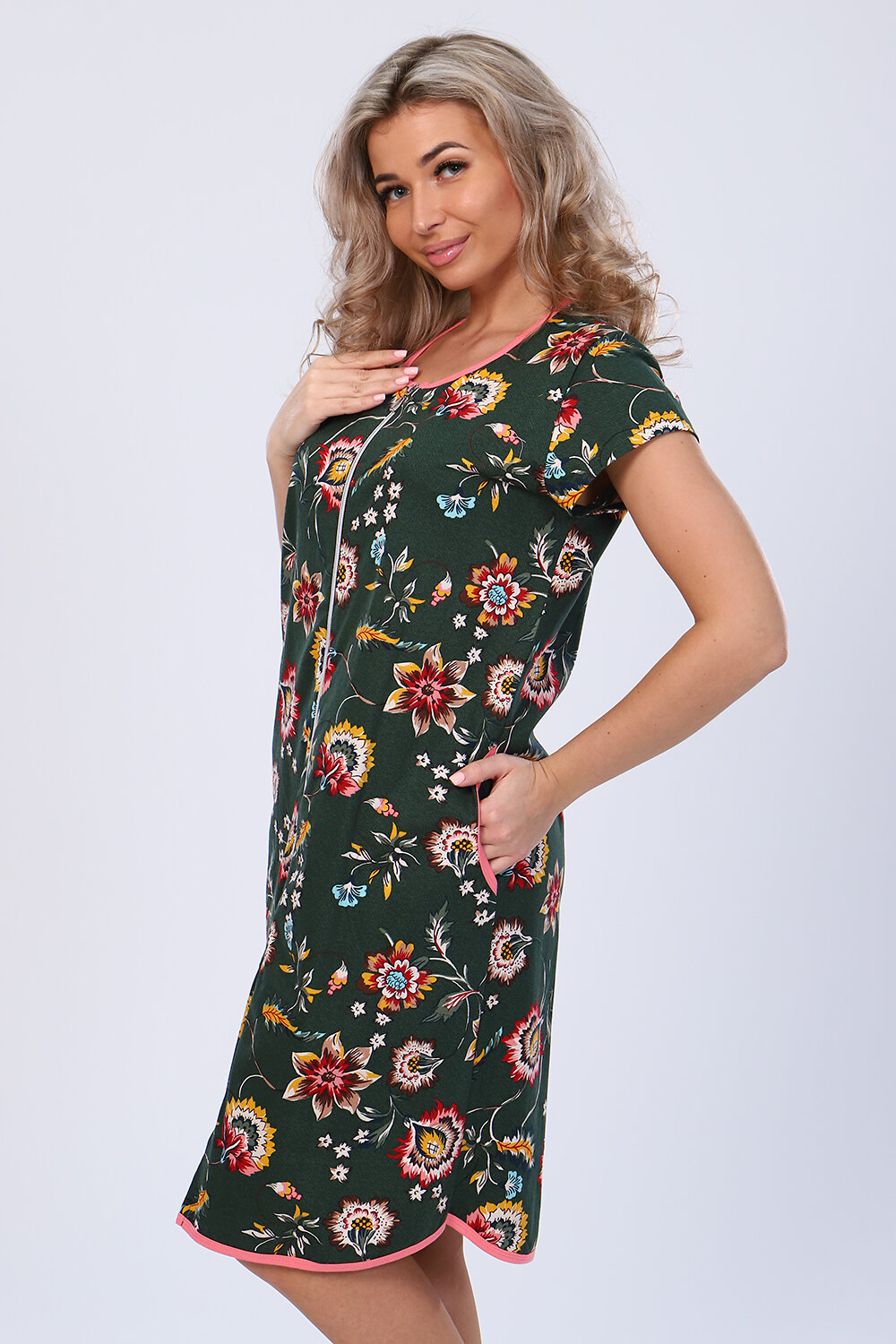 Натали Халат 405919 85006 хаки