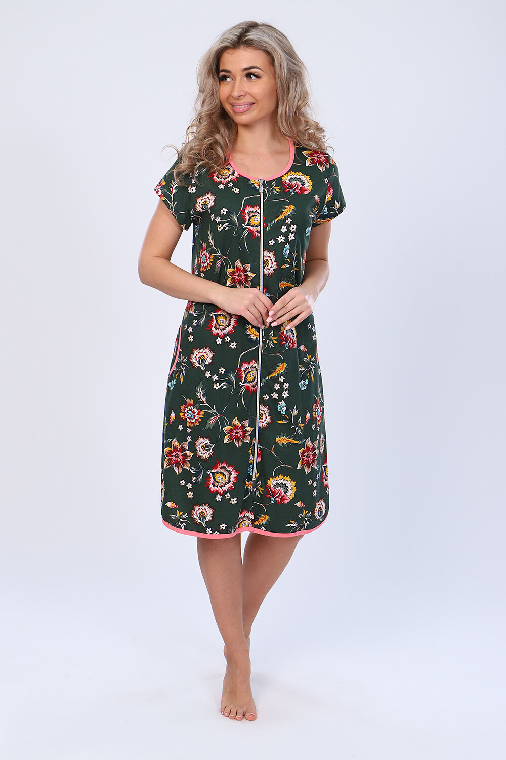 Натали Халат 405919 85006 хаки