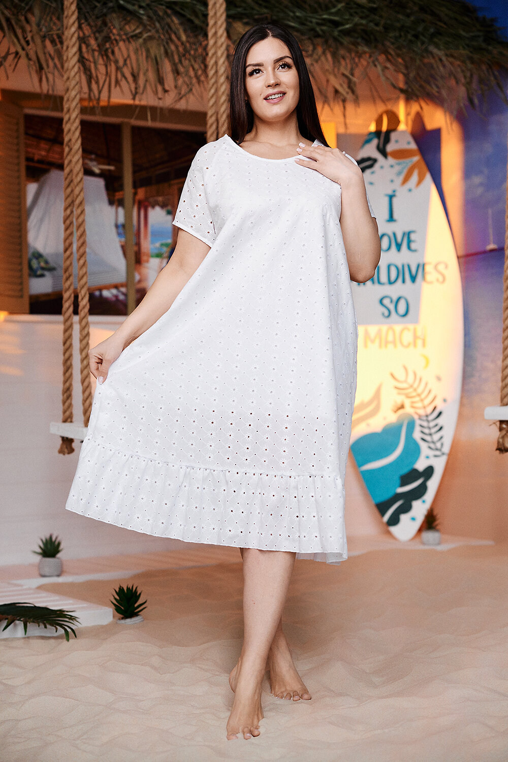 Натали Платье 405943 9179 белый