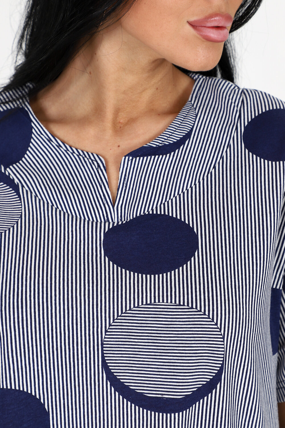 Натали Туника 406025 6087 синяя полоска