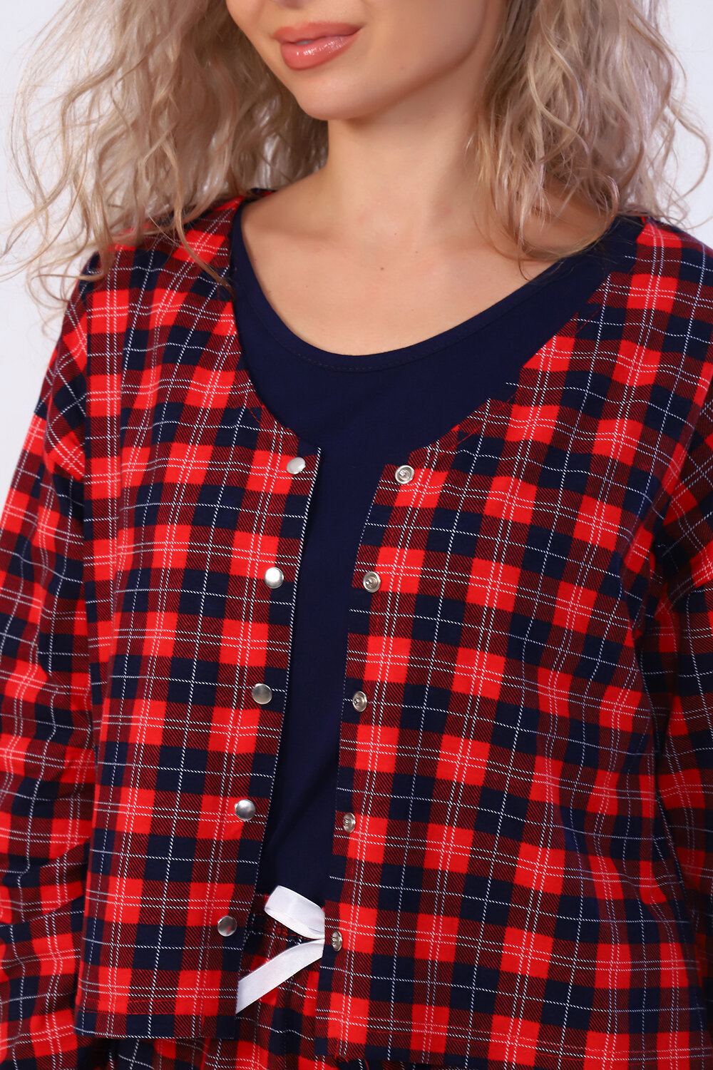 Натали Костюм 406094 36601 клетка синяя