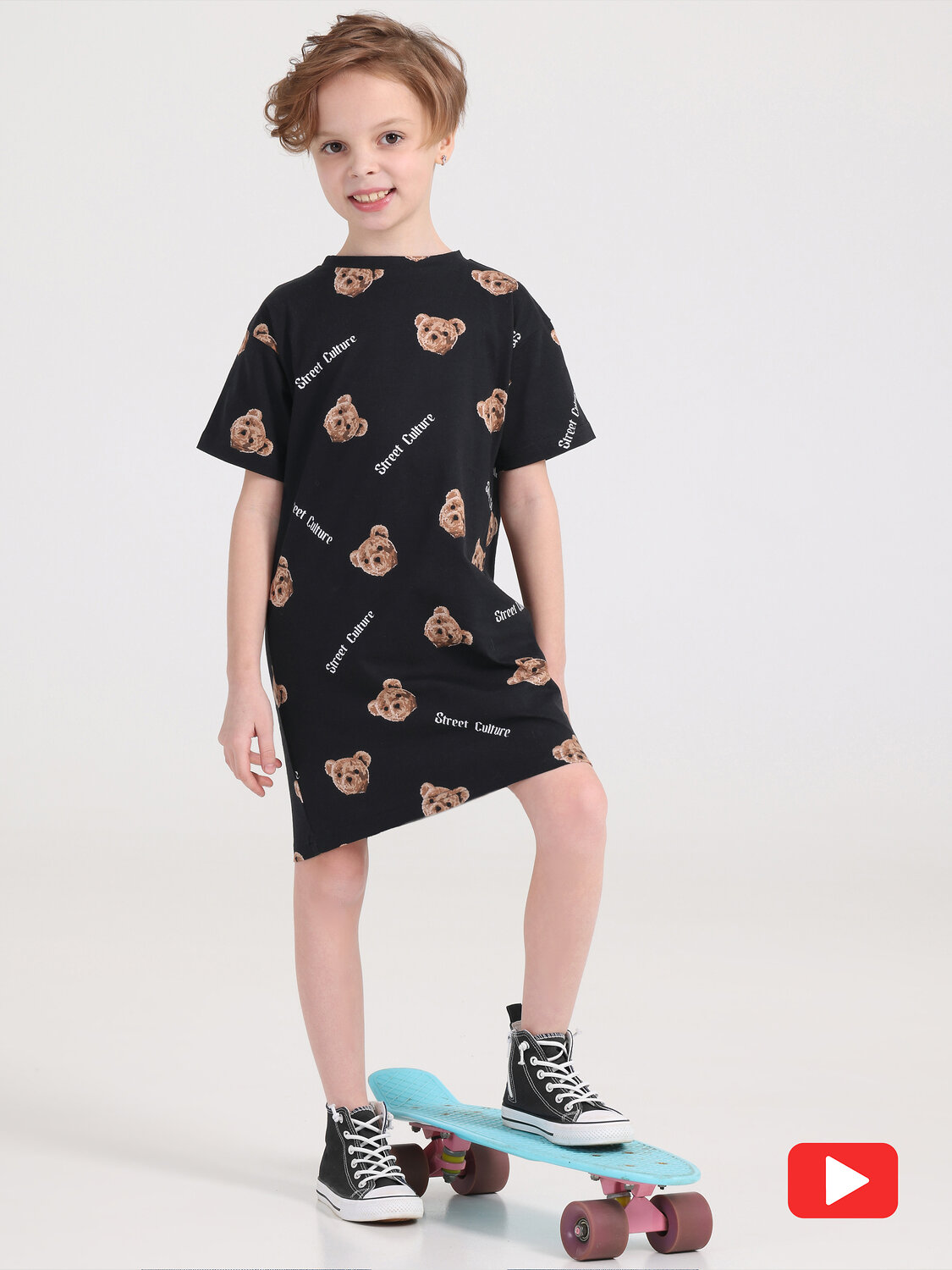 Апрель Платье 406481 1ДПК4410001н тедди на черном