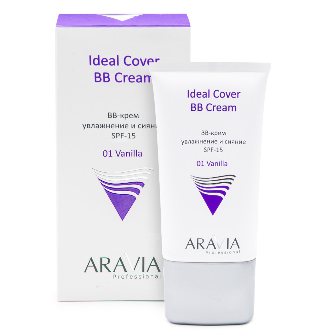 406645 Оргсбор 13% весь январь!!!!!ARAVIA Professional BB-крем увлажняющий SPF-15 Ideal Cover BB-Cream Vanilla 01, 50 мл/15,