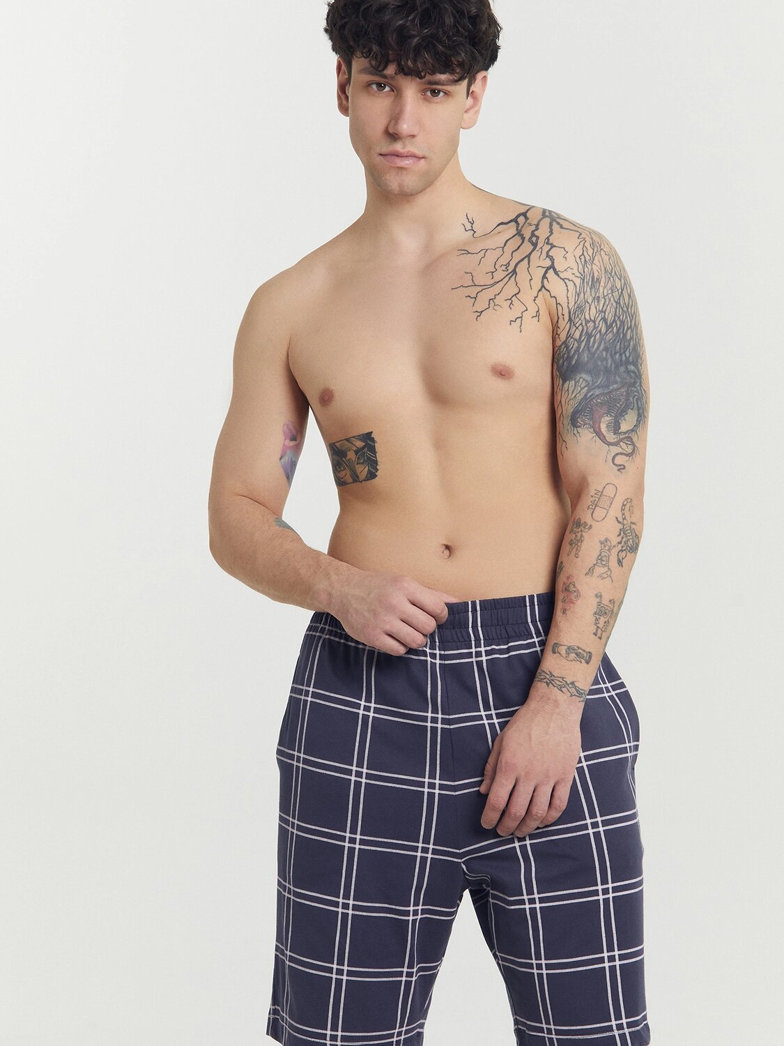 MARK FORMELLE Шорты 406956 531027 клетка на т.синем