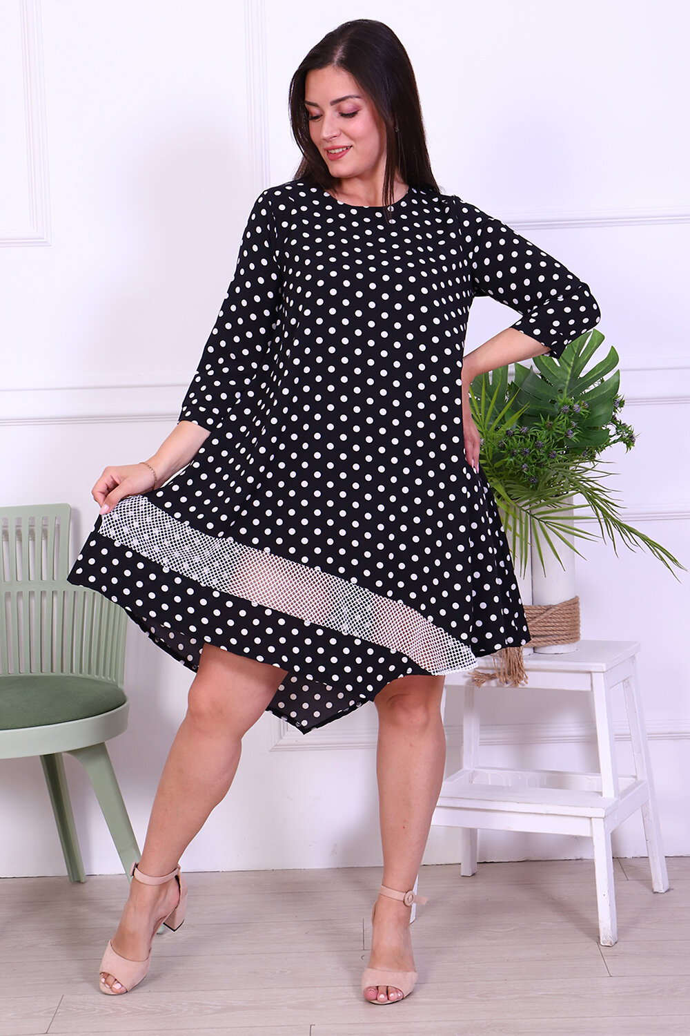 Натали Платье 407337 52191 черно-белый