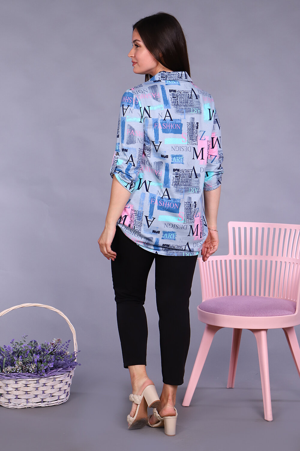 Натали Туника 407354 36568 серый