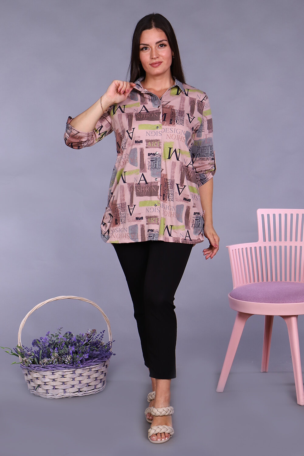 Натали Туника 407356 36568 бежевый