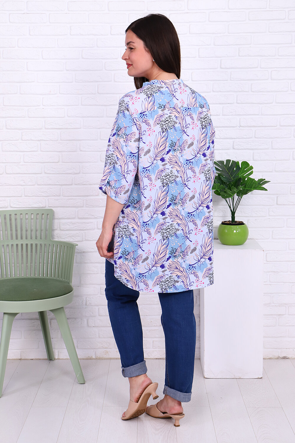 Натали Туника 407375 52187 голубой